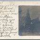 GENEVA NY ST.PETER'S CHURCH ANTIQUE REAL PHOTO POSTCARD RPPC