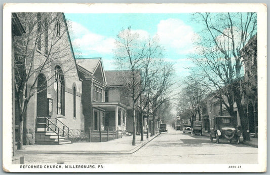 MILLERSBURG PA REFORMED CHURCH ANTIQUE POSTCARD