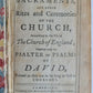 1777 BOOK OF COMMON PRAYER & PSALTER ENGLISH ANTIQUE Cambridge ORIGINAL MOROCCO