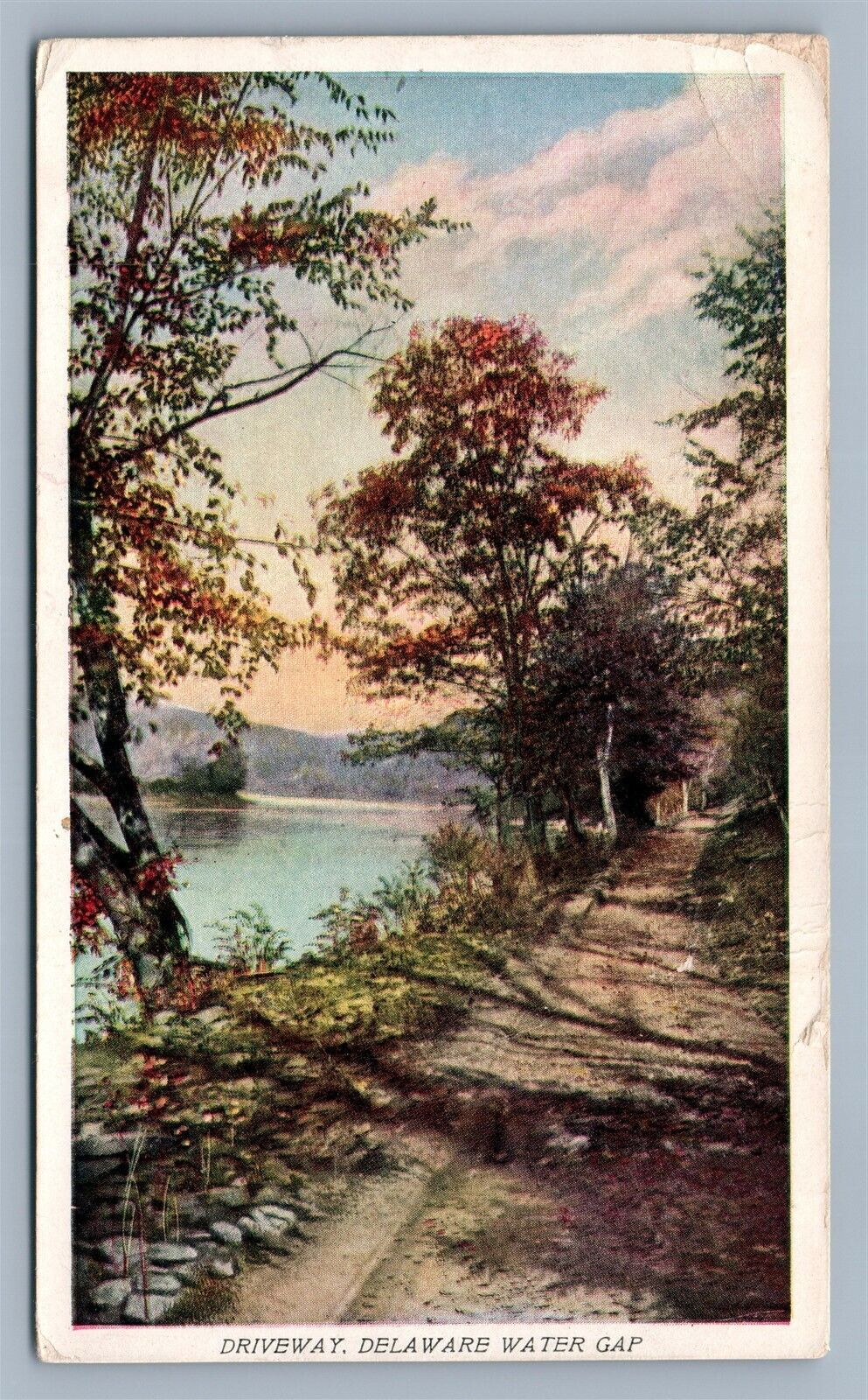 PRUDENTIAL LIFE INSURANCE ADVERTISING DELAWARE WATER GAP PA ANTIQUE POSTCARD