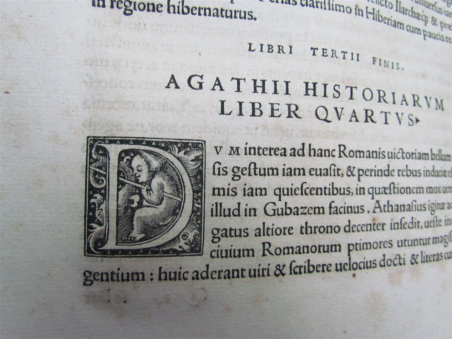 1531 HISTORY of GOTHIC WAR antique De rebus Gothorum Persarum ac Vandalorum RARE