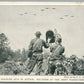 MACHINE GUN SOUVENIR OF THE ARMY MANEUVERS ANTIQUE DOUBLE SIDED POSTCARD