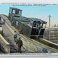 VINTAGE POSTCARD ELECTRIC MULE TOWING OCEAN LINER THRU GATUN LOCKS PANAMA CANAL