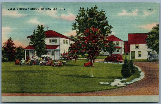 GREENVILLE NY JESSE'S BREEZY KNOLL VINTAGE POSTCARD