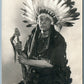 AMERICAN INDIAN ARMORED ANTIQUE REAL PHOTO POSTCARD RPPC