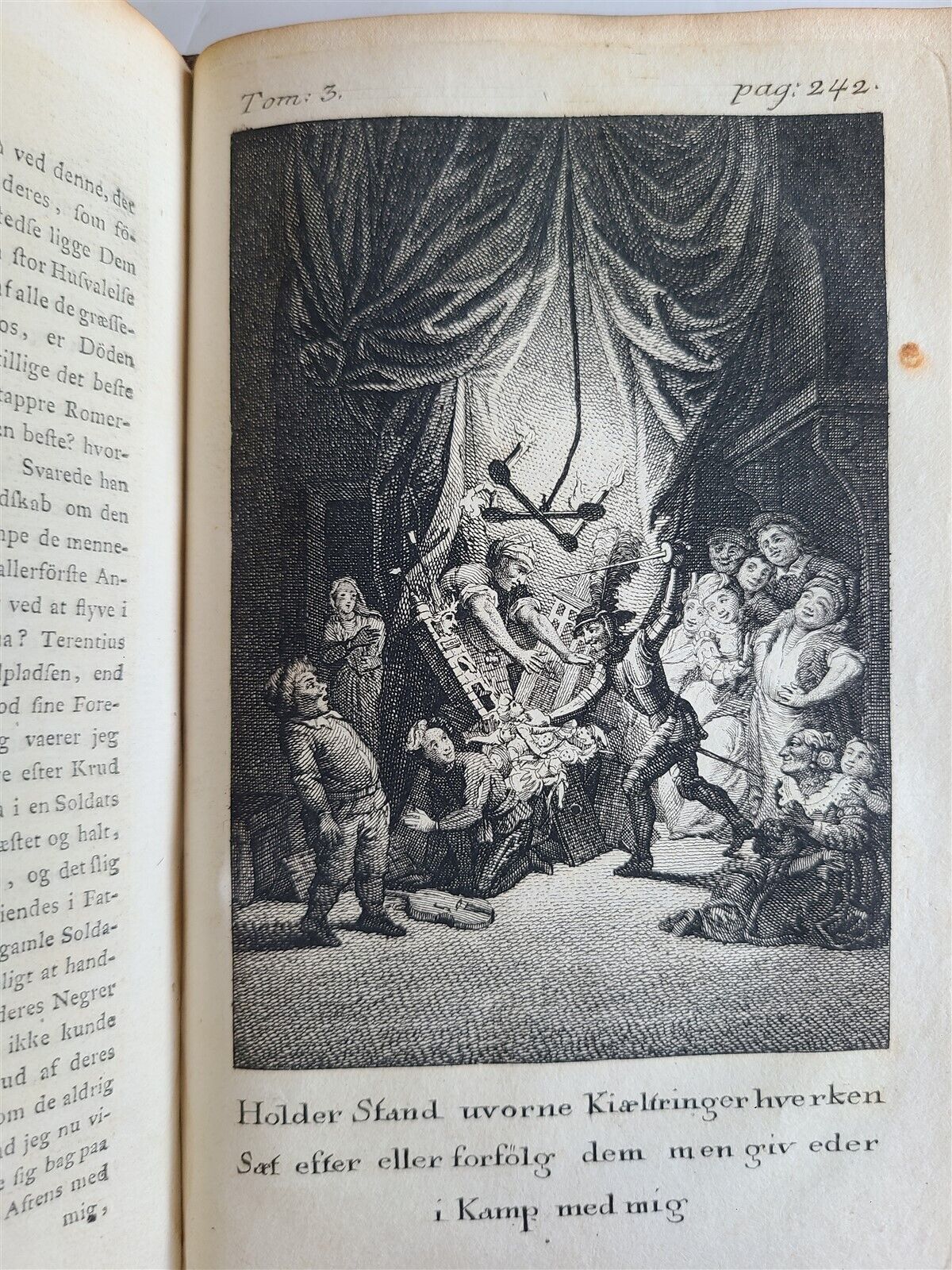 1776-77 4 vols DON QUIXOTE by CERVANTES 1st DANISH ED. antique ILLUSTRATED RARE