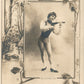 SMALL VIOLIN PLAYER ANTIQUE REAL PHOTO POSTCARD RPPC