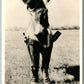 JACK ASS FRIEND OF AMERICAN DESERT ANTIQUE REAL PHOTO POSTCARD RPPC PHOTOMONTAGE