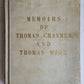 1877 GENEALOGICAL MEMOIRS of THOMAS CRANMER & THOMAS WOOD antique VELLUM BOUND