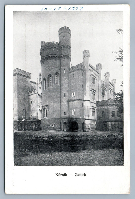 KORNIK POLAND ZAMEK ANTIQUE POSTCARD