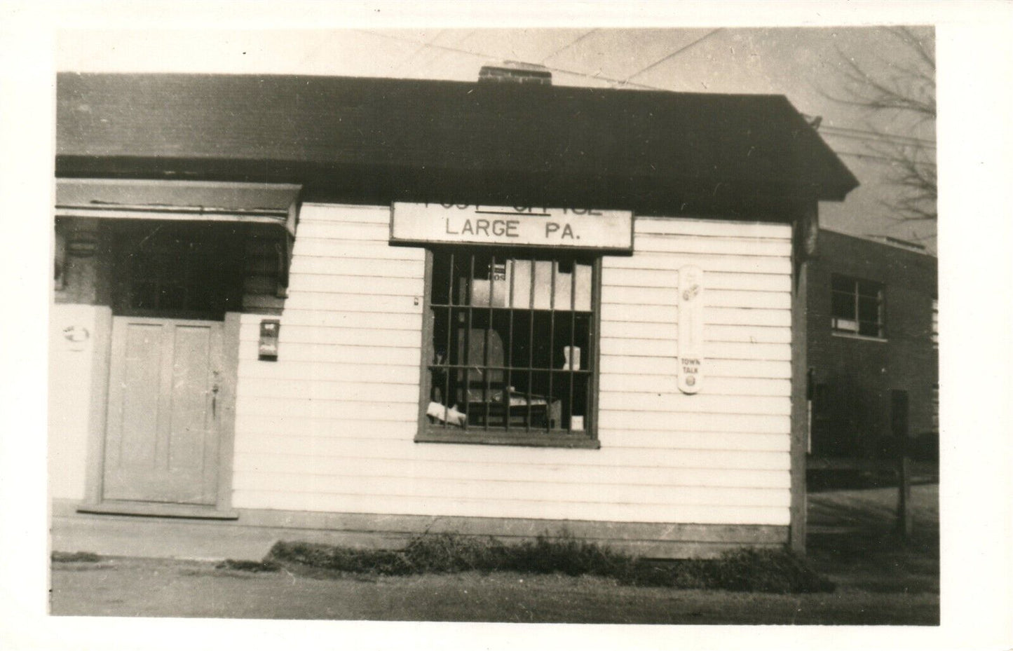 LARGE PA POST OFFICE VINTAGE REAL PHOTO POSTCARD RPPC