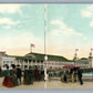 ATLANTIC CITY NJ STEEL PIER ANTIQUE FOLDING DOUBLE POSTCARD