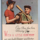 BASEBALL TEAM BOYS INVITATION ANTIQUE POSTCARD