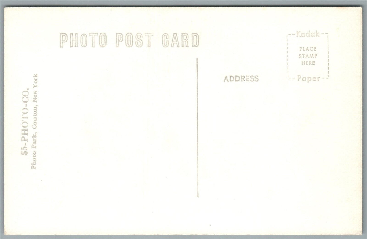 POTSDAM NY CIVIC CENTER VINTAGE REAL PHOTO POSTCARD RPPC