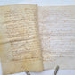 1614 MANUSCRIPT on VELLUM antique LAW DOCUMENT in FRENCH 8 leaves