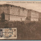 MEXICO YUCATAN PALACIO DEL GOBERNADOR ANTIQUE POSTCARD w/ STAMPS