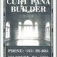 SOLEBURY PA CURT PANA BUILDERS ADVERTISING VINTAGE POSTCARD