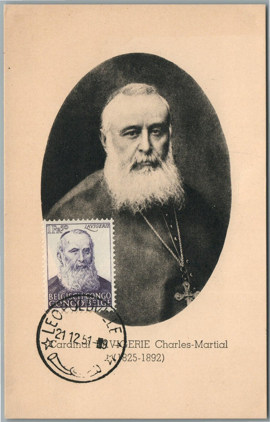 CARDINAL LA VIGERIE CHARLES-MARTIAL ANTIQUE POSTCARD