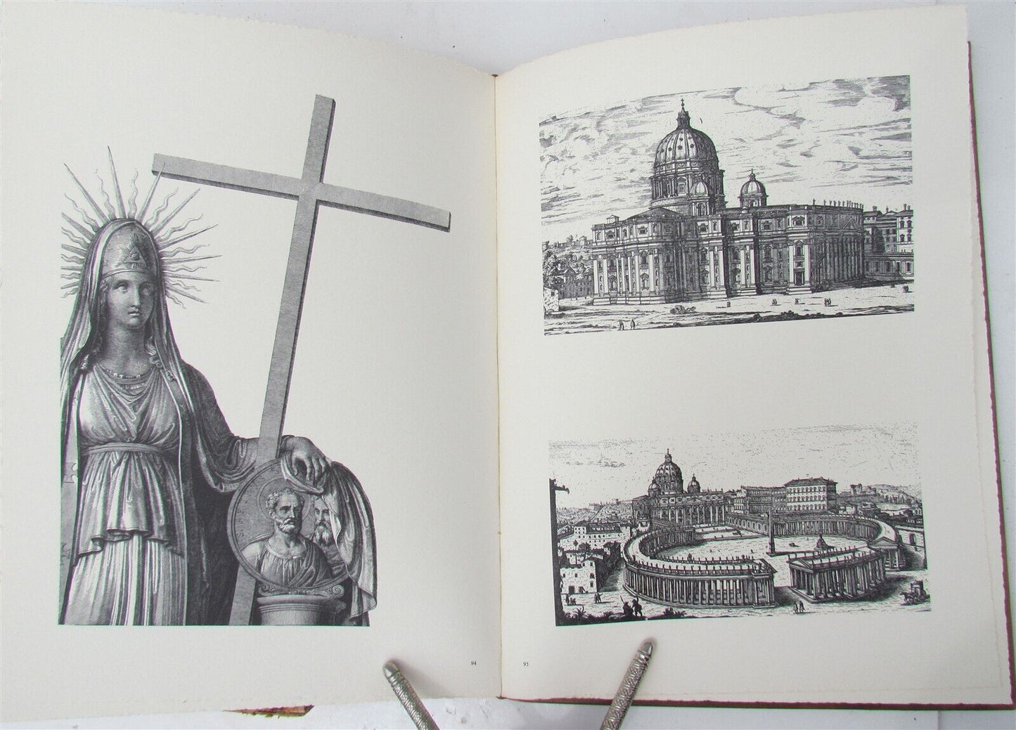 SAN PIETRO EPISTOLE CATTOLICHE antique ILLUSTRATED FOLIO VATICAN EDITION