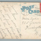IDEAL BEACH NJ SCENE ON THE BOARDWALK ANTIQUE POSTCARD