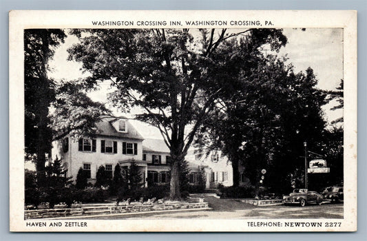 WASHINGTON CROSSING INN BUCKS COUNTY PA ANTIQUE POSTCARD
