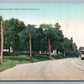 EATONTOWN NJ SHREWSBURY ROAD ANTIQUE POSTCARD trolley