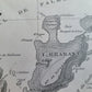 1925 MAP of EXPEDITION ANTARCTIQUE FRANCAISE SHETLANDS DE SUD antique