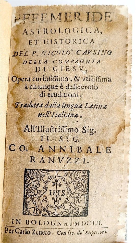 1652 ASTROLOGY antique 17th century