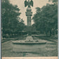 MT.MORRIS NY DT. MYRON MILLS MEMORIAL FOUNTAIN ANTIQUE PRIVATE MAILING POSTCARD