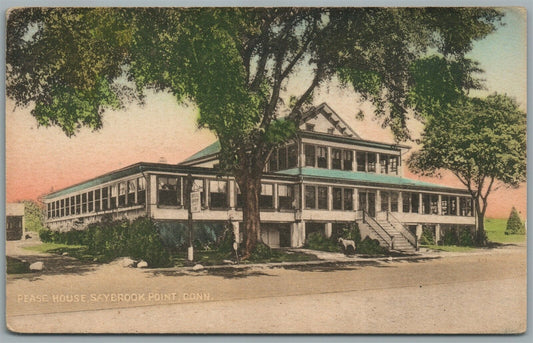 SAYBROOK POINT CT PEASE HOUSE ANTIQUE POSTCARD