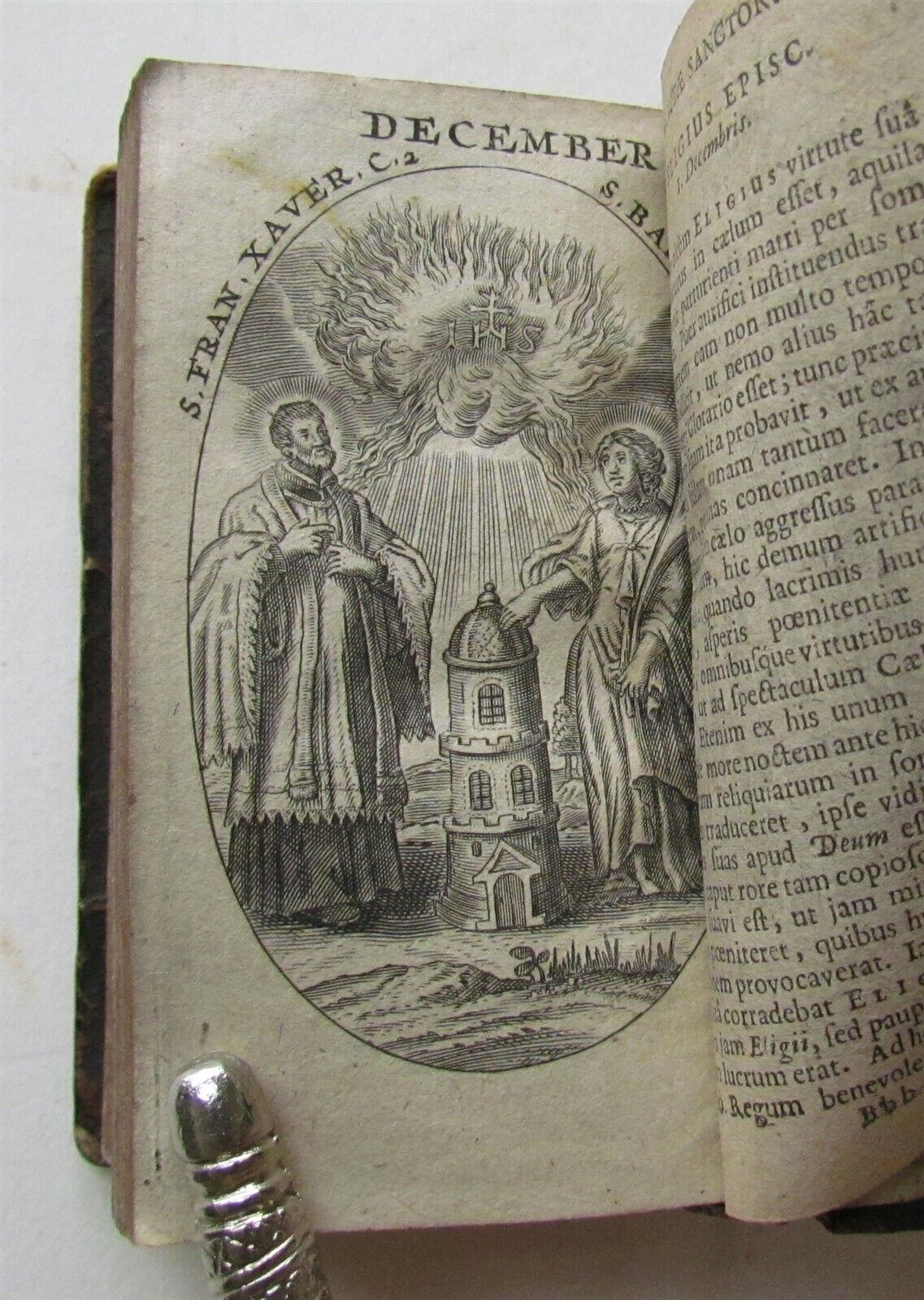 1663 FASTI MARIANI ILLUSTRATED 17th CENTURY PRAYER BOOK antique