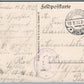WWI FELDPOSTKARTE 1915 ANTIQUE POSTCARD GERMAN SOLDIERS IN BRIMONT FRANCE