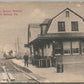 WILLIAMSON SCHOOL PA RAILROAD STATION ANTIQUE POSTCARD