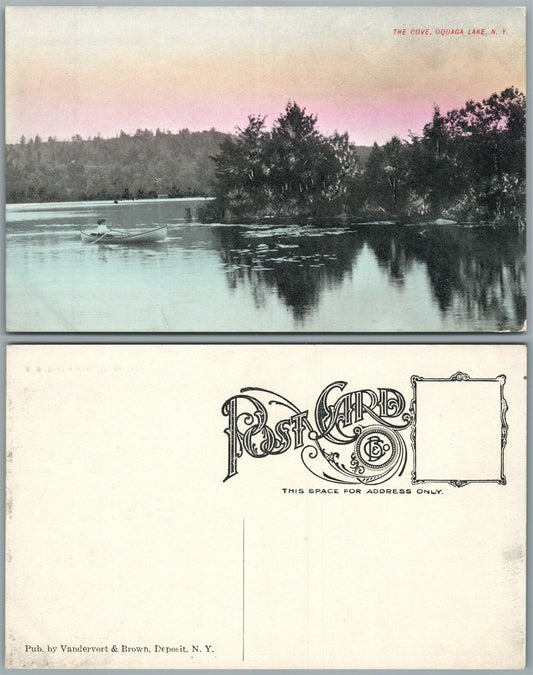 OQUAGA LAKE N.Y. ANTIQUE POSTCARD