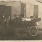 ANTIQUE CAR AT SERVICE GARAGE VINTAGE REAL PHOTO POSTCARD RPPC