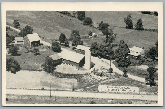SUSSEX NJ SUNNYBROOK FARM ANTIQUE POSTCARD