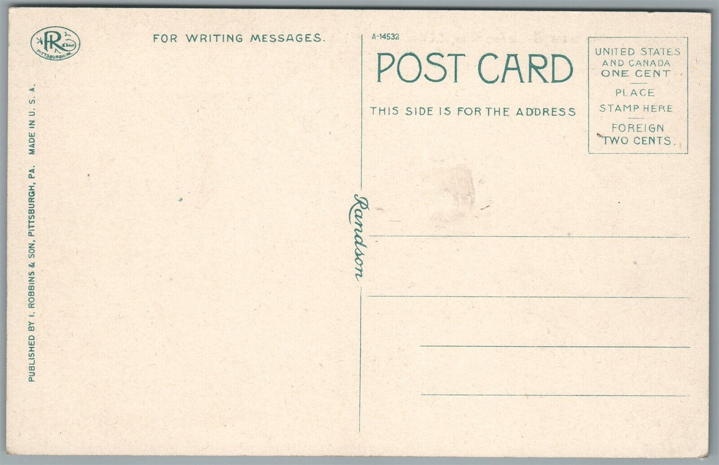 HOLLIDAYSBURG PA COUNTY HOME ANTIQUE POSTCARD