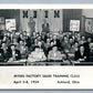 ASHLAND OH MYERS FACTORY SALES TRAINING CLASS VINTAGE REAL PHOTO POSTCARD RPPC