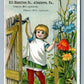 VICTORIAN TRADE CARD E.S.MILLER PIANO ORGAN MUSICAL INSTRUMENTS ALLENTOWN PA