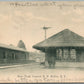 HOLLEY NY RAILROAD STATION RAILWAY DEPOT ANTIQUE POSTCARD