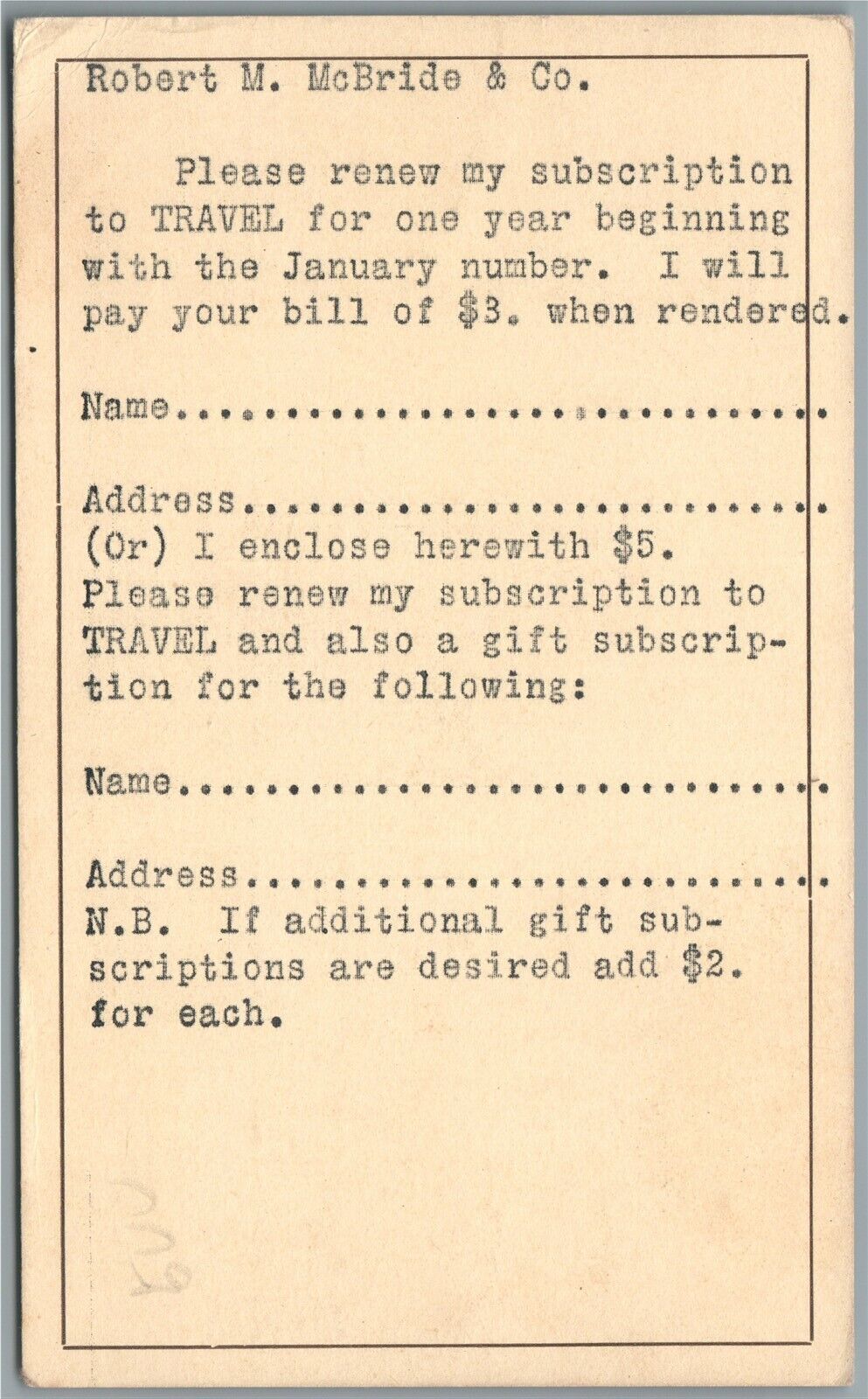 NEW YORK CITY NY for McBRIDE NAST & Co. 31 UNION SQUARE NORTH ANTIQUE POSTCARD