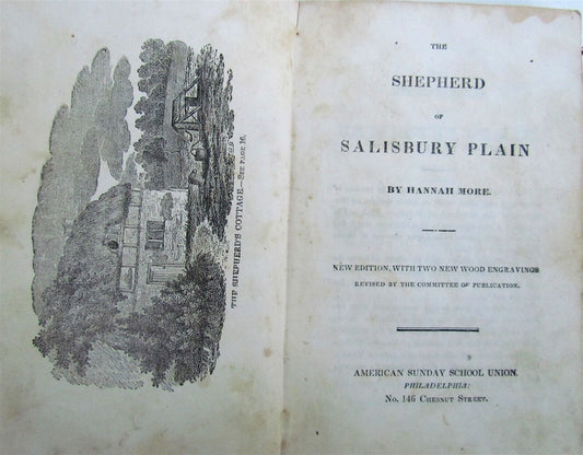 THE SHEPHERD of SALISBURY PLAIN by HANNAH MORE antique AMERICANA