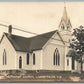 LISBON FALLS ME METHODIST CHURCH ANTIQUE REAL PHOTO POSTCARD RPPC