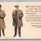 LANCASTER PA HOUSE OF WEINBERG MENS FASHION 1908 ADVERTISING ANTIQUE POSTCARD