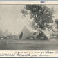 US INFANTRY CAMP ANTIQUE POSTCARD