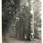 INDIAN TOTEM POLES LOVER'S LANE SITKA AK ANTIQUE REAL PHOTO POSTCARD RPPC