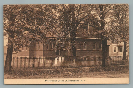 LAWRENCEVILLE NJ PRESBYTERIAN CHAPEL ANTIQUE POSTCARD