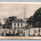LITTLE COMPTON RI FIRST CONGREGATIONAL CHURCH & CEMETERY ANTIQUE POSTCARD