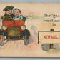 NEWARK NJ AUTOMOBILE COMIC ANTIQUE POSTCARD