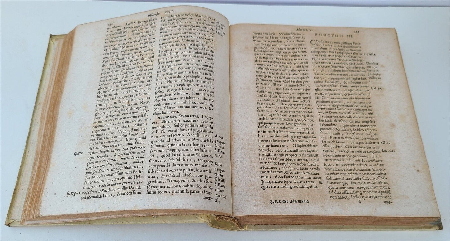 1682 THEOLOGY in GERMAN antique VELLUM BINDING